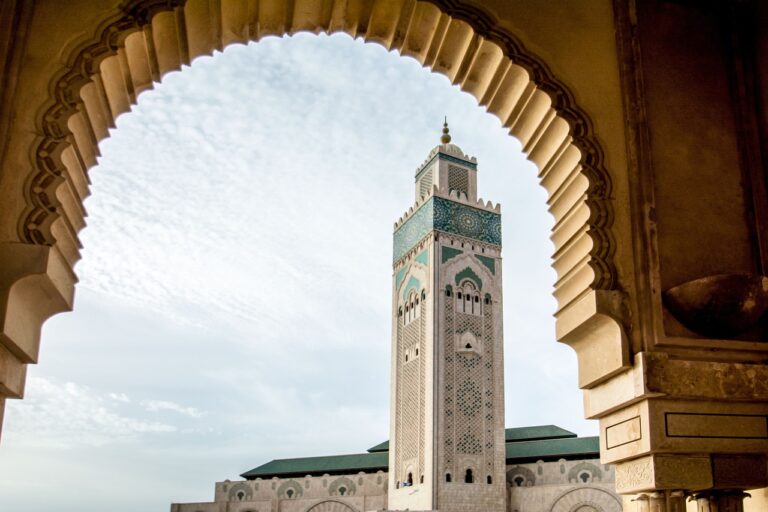 La Mezquita Hassan II en Casablanca .
